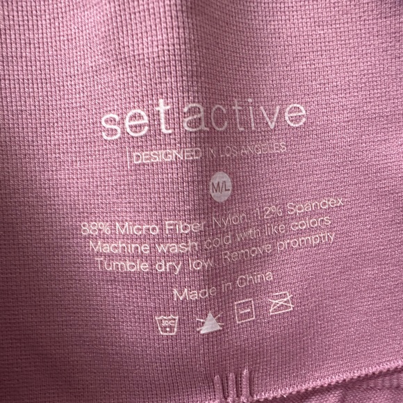 SET Active Outfit Leggings Medium Large - Picture 6 of 10